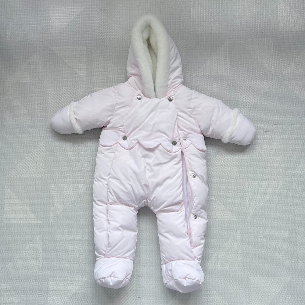 Jacadi Light Pink Baby Girl Snowsuit 6 Months